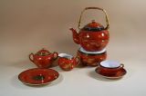 Drache Rot Gold Porzellangeschir